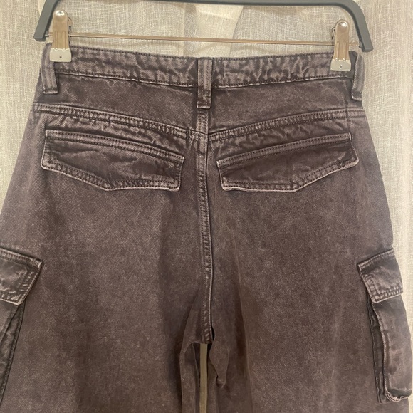 ASOS Weekday Shiloh Workwear Black Cargo Jeans - Picture 9 of 10